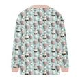 thumbnail image 4 of LOVZFMLL Cardigan pour Femmes Décontracté de Noël Imprimé Cardigan Tricoté Veste à Boutons Manteau, 4 of 5
