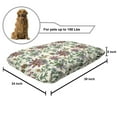 thumbnail image 2 of Bohemian Pet Bed, Retro Colorful Flowers Pattern Exquisite Blooms Boho Vintage Floral Art, Chew Resistant Pad for Dogs and Cats Cushion with Removable Cover, 24" x 39", Multicolor, by Ambesonne, 2 of 4
