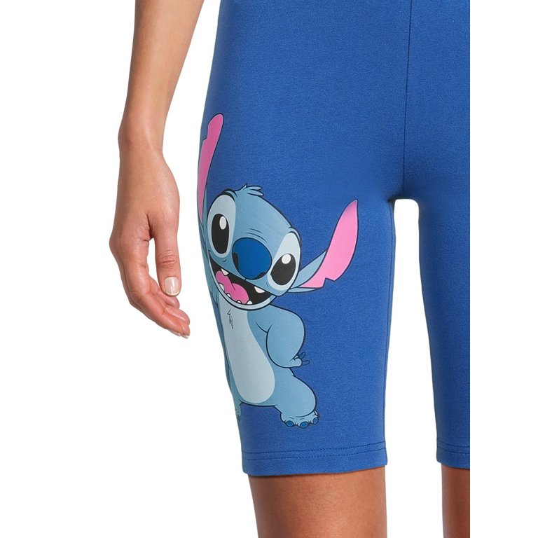 Disney Women's Stitch Graphic Bike Shorts XS-3XL Cotton