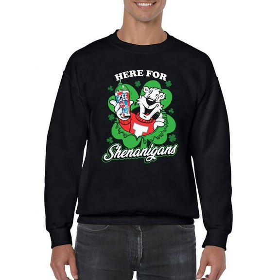 Here For Shenanigans - ICEE St. Patrick's Day Men's Sweatshirt