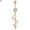 Rose Gold 9, variant on Jiaroswwei Navel Ring Rhinestone Inlaid Body Piercing Jewelry Alloy Drop Dangle Belly Stud for Beach