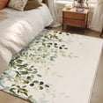 thumbnail image 3 of Area Rug 48×72in, Sage Green Eucalyptus Berry Floor Carpet Living Room Rug, Country Foliage Retro Linen Non-Slip Welcome Mat Indoor Rugs for Bedroom Dining Room, 3 of 9