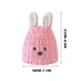thumbnail image 4 of Birdeem Quick-Drying Towel Hair Quick-Drying Hat Hair Drying Cap Microfiber Dry Hair Towel Absorbent Hair Cap Bathing Tool Hat Microfiber Towel, 4 of 10