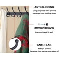 thumbnail image 2 of Wall Mounted Coat Rack Stainless Steel, 15 Hooks, 18" Black, Limited to 33lb, 2 of 8
