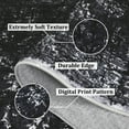 thumbnail image 4 of Hasoo 4' x 6' Area Rug for Living Room Boho Vintage Rug Non Slip Throw Rugs Floral Indoor Carpet, Black, 4 of 6