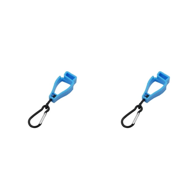 Advancent Guante de seguridad Porta guantes Clip Guante Grabber Catcher Montañismo Cielo azul 2piezas