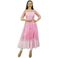thumbnail image 2 of Bimba Women's Designer Net Anarkali Kurta Kurti Light Weight Ethnic Party Wear Dress, Baby Pink, 4, 2 of 5