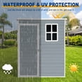 thumbnail image 5 of Alvantor 5 x 3 Ft Resin Storage Shed with Floor Outdoor Waterproof Garden Shed with Window and Lockable Door for Backyard, Garden, Patio Grey, 5 of 7