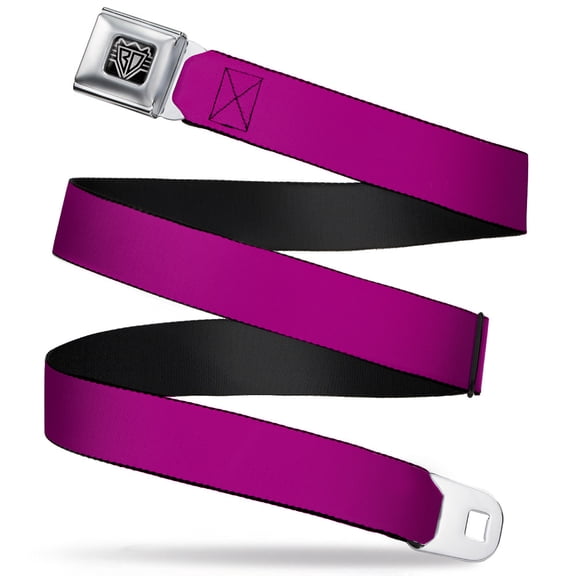 Buckle-Down Belt, Seatbelt Buckle Belt, Fuchsia, 30 to 44 Inches