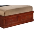 thumbnail image 5 of DeeHome Glory Furniture Louis Phillipe G3100B-QSB Queen Storage Bed , Cherry, 5 of 5