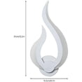 thumbnail image 5 of Aplique LED de pared para interior, moderno aplique de pared de 10 W, luz nocturna con forma de llama, blanco cálido de 3000 K, para cocina, escalera, dormitorio, pasillo, 220 V, 5 of 5