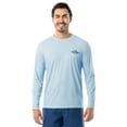 thumbnail image 2 of Fish N Vibe Men's Long Sleeve Performance Fishing Graphic Tee, Light Blue Cationic Jumping Tarpon, Medium, 2 of 8