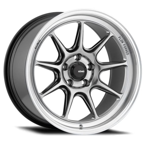 15 x 9 in. Countergram 4 x 100 mm ET35 Wheel, Hyper Chrome & Machined Lip