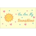 thumbnail image 1 of Pattern Heart You Are My Sunshine Decors Wall Sticker Art Design Decal for Girls Boys Kids Room Bedroom Nursery Kindergarten House Fun Home Decor Stickers Wall Art Vinyl Decoration (17x30 inch), 1 of 1