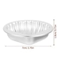 thumbnail image 2 of YSNOOWE 5Ud Para Pasteles En Aluminio Plata Para Hornear Muffins Pudding Y Galletas, 2 of 7