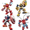 thumbnail image 2 of Marvel Avengers Mech Toys Thor Spider-Man Thanos Mecha Boy Fighting Insert Modelo Building Blocks Minifigure Juguetes para niños xuanjing unisex, 2 of 2