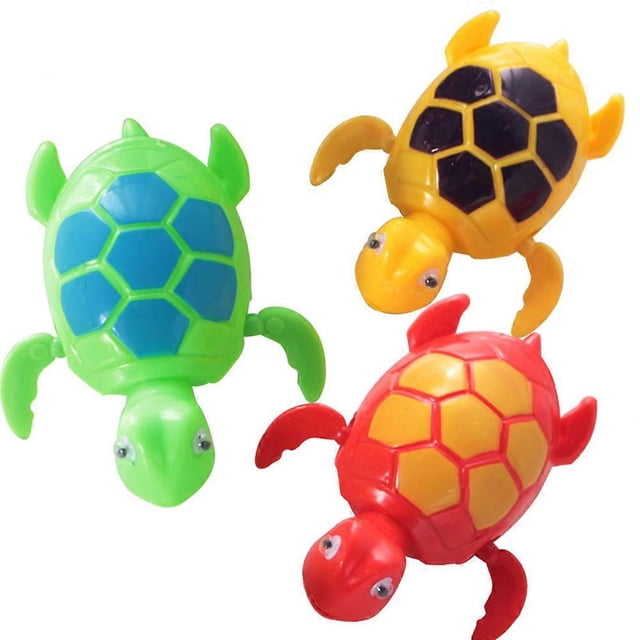 Baby Bath Toy Clockwork Dabbling Playing Water Turtle Cute Little Animal Wind Up Toys Children Classic Toys Kid Gifts Colorful