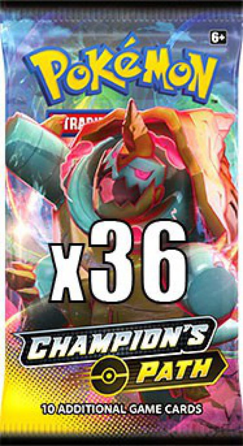 4x CHAMPION'S PATH Booster Packs x4 Pokemon TCG Art Set Cards BRAND NEW SEALED 