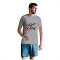 thumbnail image 1 of T Shirts for Men Short Sleeve Men Couples Lover Valentines Day Short Sleeve Letter Print T Shirts Tops Shirts for Men Short Sleeve Men Shirts Short Sleeve Valentines Day Shirts, 1 of 6