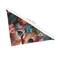 thumbnail image 3 of Naloa Flower Crown Cat Dog Bandanas 1PC Washable Triangle Dog Scarfs Premium Durable Fabric, for Small Medium Large Dogs and Cats, 3 of 6