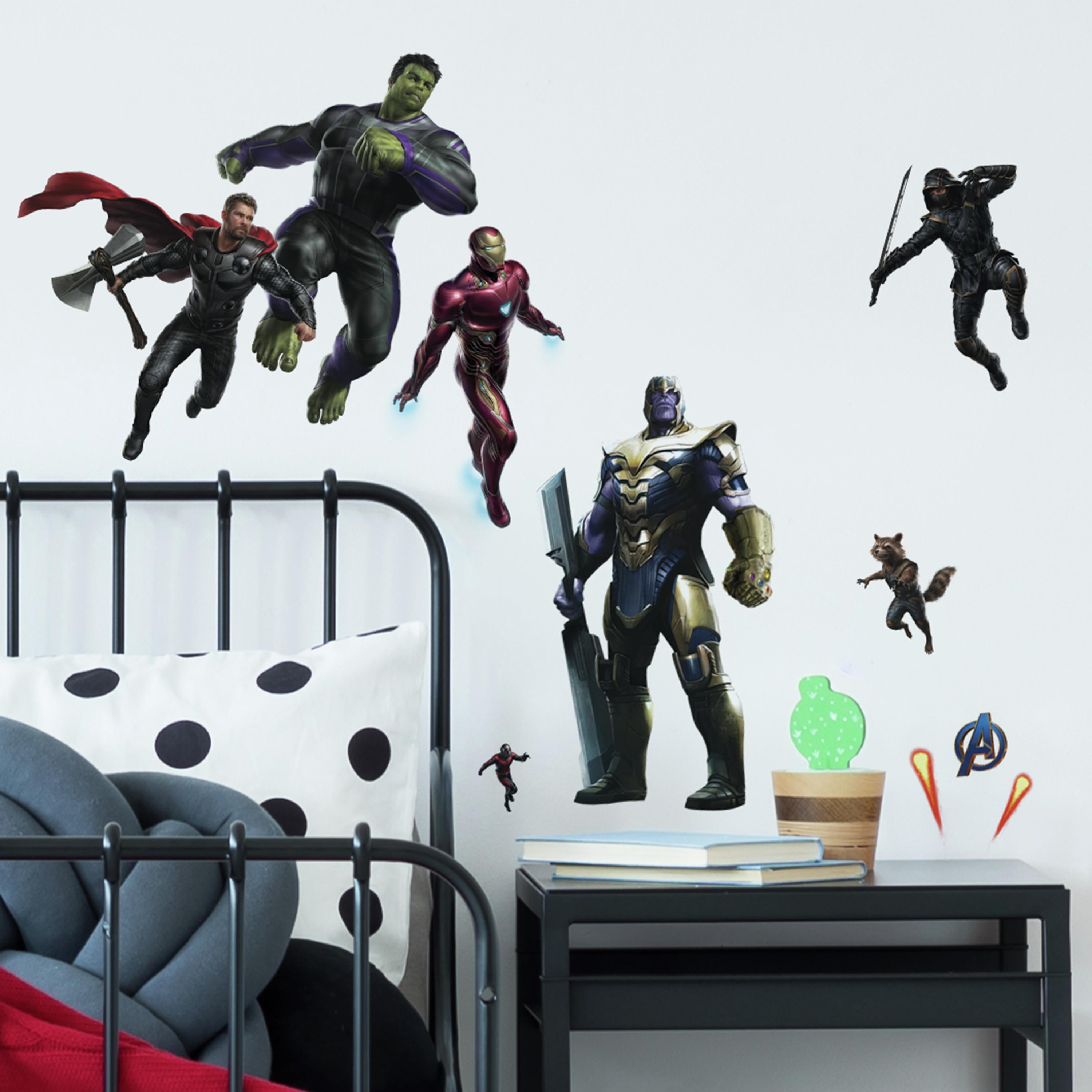 RMK3583SCS Multicolor for sale online RoomMates Marvel Icons Peel and Stick Wall Decals 