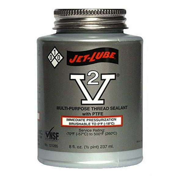 Jet-Lube Pipe Thread Sealant,8 fl oz,Ivory/Beige 35502