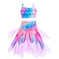 thumbnail image 6 of Shadoumai Girls Glitter Mesh 3 Piece Bikini For Girls Beachwear With Comfort Fit And Flowy Skirt, 6 of 8