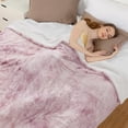thumbnail image 4 of KATIDAP Heated Blanket with Dual Control, with 5 Heat Levels & 10 Hours Auto Off, ETL Certified Soft Thicken PV Plush Electric Throw Blanket, Pink Tie-Dye, 72" x 84", 4 of 7