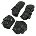 thumbnail image 1 of Front Hind Leg Boots, Shock Absorption, Breathable Open Front PU Shell Horse Leg Protectors, Neoprene Lining, Ventilated, Adjustable Straps, Set of 4 Breathable Riding Boots, 1 of 7