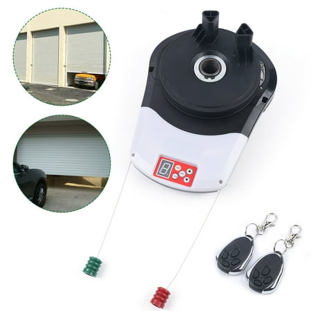 

Miumaeov Garage Roll-Up Roller Door Opener with 2 Remote 110V Automatic Rolling Gate Opener 24V DC Roller Door Opener for Garage Warehouse Store Barn Farm