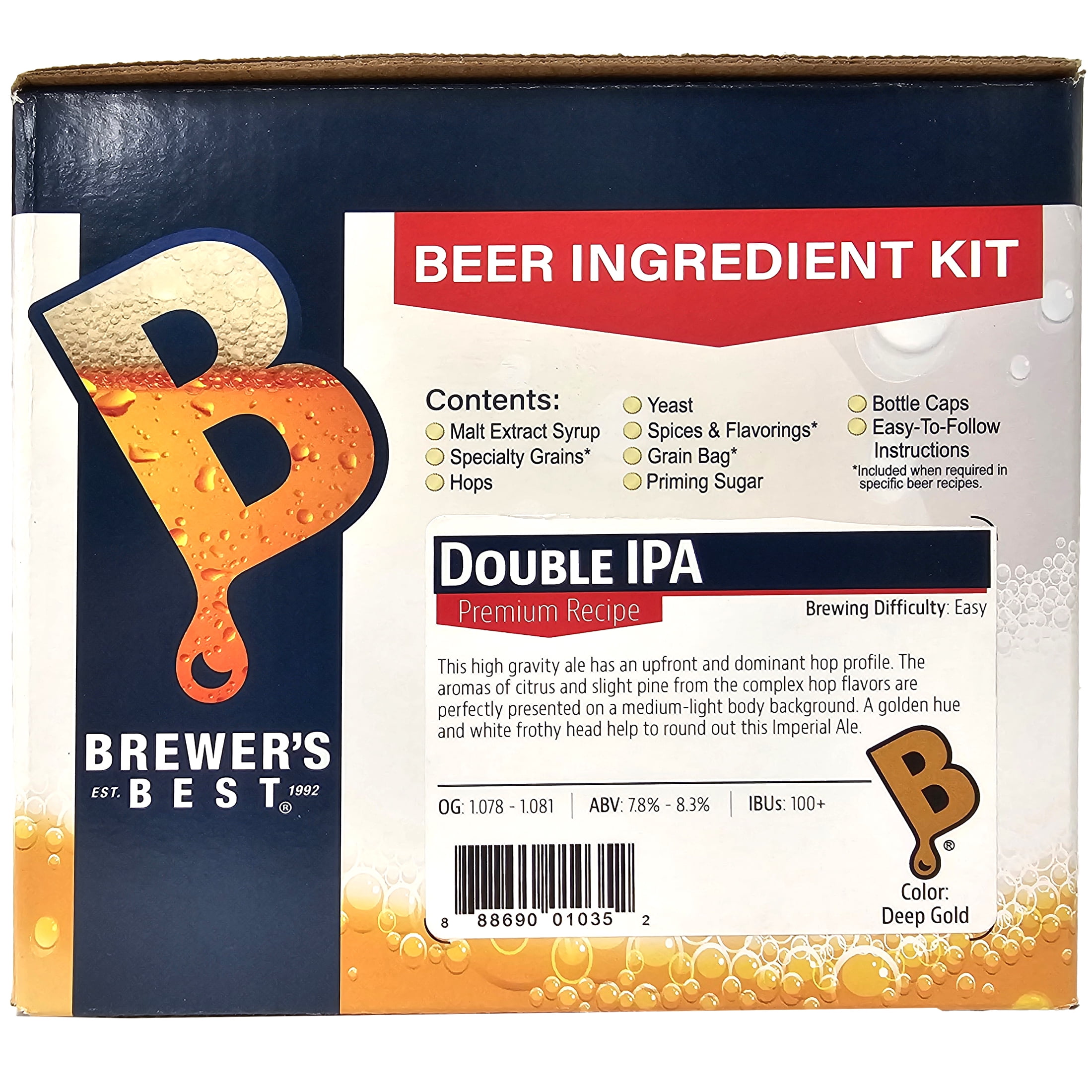 Brewer's Best Double IPA Beer Ingredient Kit
