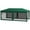 Green, variant on Topcobe 10' x 20' Party Tent, Outdoor Wedding Canopy & Patio Canopy with Removable Sidewalls, Shade Shelter for Events, BBQs, Outdoor Patio Canopy for Garden Backyard, White