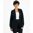 thumbnail image 1 of Hippie Rose Juniors Cocoon Cardigan, Black, Small, 1 of 1
