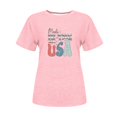 thumbnail image 2 of Tops Cortos para Mujeres Bandera de Moda Impresa Cuello Redondo, Camiseta de Manga 3/4 para Uso Diario, Casero Y Cómodo, 2 of 4