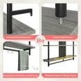 thumbnail image 3 of Bestier 41" Industrial Pipe Shelves Wall Mount, 3-Tier Floating Shelves for Kitchen Bedroom Bathroom in Grey, 3 of 10