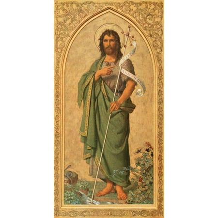 Christliche Kunst 14 1917 St John the Baptist Canvas Art - Franz...