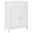 thumbnail image 1 of HOMCOM Bathroom Floor Cabinet, Storage Organizer w/ Drawer, White, 1 of 10