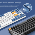 thumbnail image 5 of Teclado mecánico inalámbrico A87, recargable, con teclas completas, sin impacto, con cable, para juegos de oficina, teclado con eje verde, 5 of 5