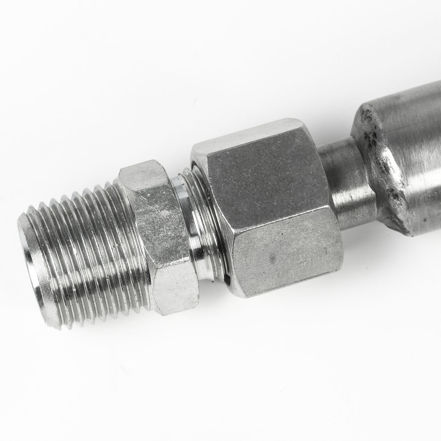1/2" x 24" Stainless Steel Compressed Air Line Metal Flex Hose with NPT Adapters