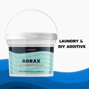 Luonix Borax, 1 Gallon Bucket, Multipurpose Cleaner, Laundry Additive