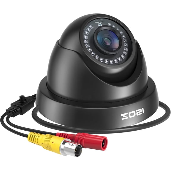 2.0MP FHD 1080p Dome Camera Housing Outdoor Indoor (Hybrid 4-in-1 CVI/TVI/AHD/960H Analog CVBS),24PCS LEDs,80ft IR Night Vision,CCTV Security Camera with 105° Wide Angle