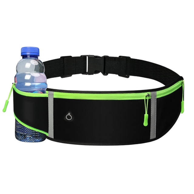 Running Waist Pack with Hydration - Premium Reflective Adjustable Belt for Gym & Outdoor Activities