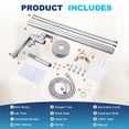 thumbnail image 4 of Wowow Single Handle Freestanding Tub Faucet with Hand Shower in Brushed Nickel, 4 of 4