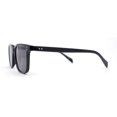 thumbnail image 3 of Mens Hipster Thin Plastic Horn Rim Sunglasses All Black, 3 of 4