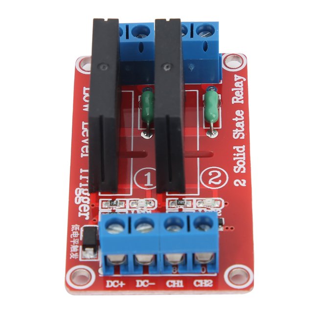 Placa De Control De Relé Módulo De Relé Diy Módulo De Relé De Estado Sólido De 2 Canales Módulo SSR Con Fusible Suministros Eléctricos DIY 240V / 2A ANGGREK ED1010