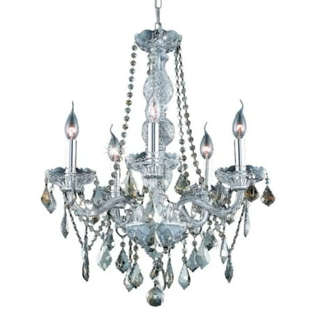 UPC 842814130456 product image for Elegant Lighting Value Verona 5LT Chrome Chandelier - V7855D21C-GT/SS | upcitemdb.com