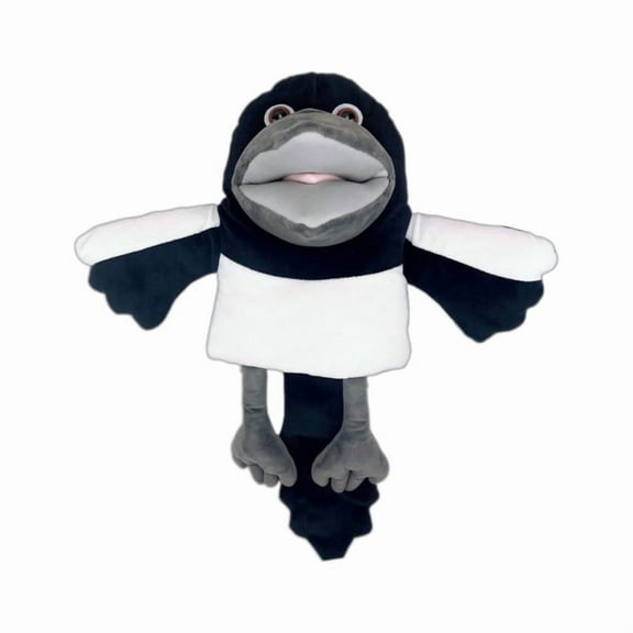 Plush Toy – Maggie Magpie Hand Puppet for Kids, Soft Bird Puppet for Pretend Play, Nursery Rhymes & Learning, Interactive Toddler Toy for Bedtime Story & Social Skills