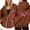 Brown, variant on Women's Cancer Awareness Zip Up Hoodie Pullover Long Sleeve Casual Sweatshirt with Front Pocket and Drawstring for Everyday Wear Comfort