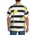 thumbnail image 3 of Fotbe Lemon Camisa Estampada de Manga Corta para Hombre, Casual de Verano, Estilo Playero, Sin Arrugas-Small, 3 of 5
