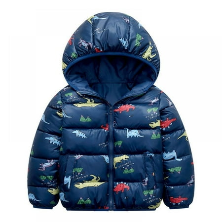 

Baby Boy Winter Jacket Down Cotton Windproof Warm Winter Coats With Cute Printed